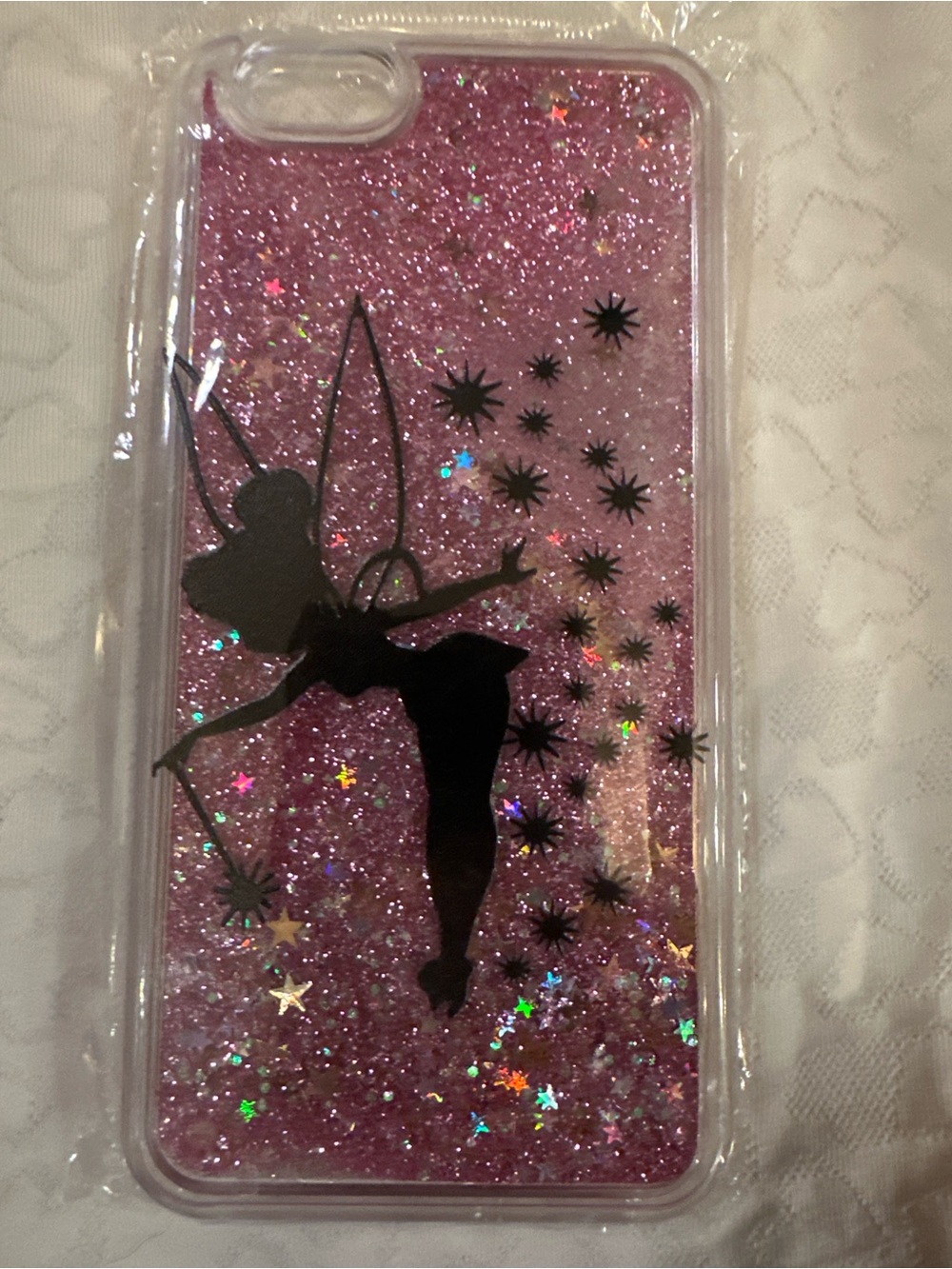 Unbranded Pink Glitter Fairy iPhone Case - Sparkle Design